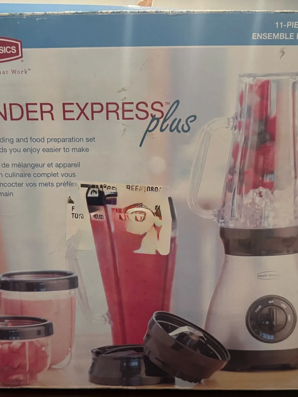 Asics Pink and White Personal Blender with Removable Cups